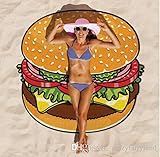 10 の創造的なラウンドのビーチタオル 150 cm バスタオルハンブルクシリーズプリント夏女性砂浜のピーススイミングベビー毛布。日光浴をカバー上部 1570 を