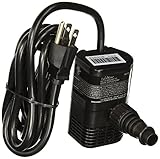 High Quality Fountain and Water Feature Pump, Built-in Adjustable Flow, 100GPH