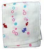 日繊商工 TROUSSEAU 和らう屋 あわきんぎょ フェイスタオル ピンク QLT-4033