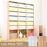 ホワイト／yh-114h シェルフ 本棚 多目的ラック 壁面収納 間仕切りラック ディスプレイラック 幅150cm オープンラック 収納 書棚 ナチュラル ホワイト 1cmピッチ