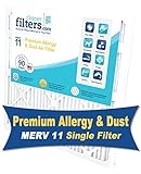 cleanerfilterプレミアムAC炉Filtros de aire、MERV 11 (シングル) 10 x 30 x 1 ホワイト FA10X30N