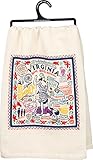 Virginia State Towel Primitives by Kathy