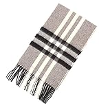 カシミア100%使用チェック柄マフラー バーバリー グレー系 キッズ 女の子 男の子 BURBERRY  19363