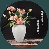 BAGEHUA 中国の人工花花柄スーツ花禅アートクラブレストランの装飾家具のスタディテーブル、高セクション