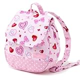 ベビーリュック 赤ちゃん 日本製 ハートとリボンのきらきらビューティー(ピンク) B1600300