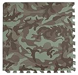 Tadpoles 4 Piece Camouflage Print Playmat Set, Green, 24 by Tadpoles