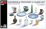 ミニアート 1/35 家庭用陶磁器 & グラスセット プラモデル用パーツ MA35559