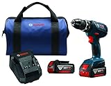 Bosch HDS181A-01 18V Lithium-Ion 1/2 Compact Tough Hammer Drill/Driver Kit with FatPack Batteries [並