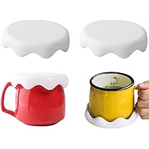 Amazon｜aninako マグカップ カップカバー 2個 シリコン 蓋 耐冷 耐熱