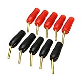 5 pairs 2ミリメートルバナナワイヤーケーブルピンプラグゴールドメッキピンプラグスピーカーコネクタ用ワイヤーケーブルハイファイスピーカー