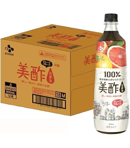 Amazon.co.jp: 食卓応援隊 美酢 ミチョ 900ml×12本入 1箱 パイナップル