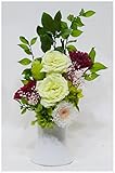 【仏花倶楽部®】のプリザーブドフラワー仏花： B017QWFAL8　【花器一体型ミニ仏花】