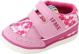 (イフミー) IFME 22-7703 子供 キッズ ベビー ローカット スニーカー (13.0cm, ピンク)
