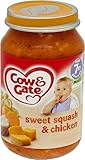 Cow & Gate Sweet Squash & Chicken 7mth+ (200g) 牛とゲート甘いカボチャと鶏肉7Mth + （ 200グラム）