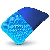 【選べる４カラー】relaxheal ゲルクッション クッション 椅子 お尻が痛くならない ジェルクッション 車 座布団 正規品 40×37cm (ネイビーブルー)