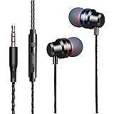【2022進化新版】 イヤホン 有線 重低音 3.5mm カナル型 マイク付き 音量調節 有線イヤフォン リモコン付き ヘッドホン コンパクト クリア通話 音漏れ防止 外音遮断 ステレオイヤフォンAndroid/iPhone/iPod/iPad/PC