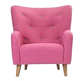 zago(ザーゴ) 1人掛けソファ テディベア(幅80cm/素材布) ピンク L-D201PK