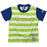 《初夏盛夏対応》 BateauBleue(バトーブルー) 天竺ボーダー半袖Tシャツ 90cm /Nv NO.AH-1651308