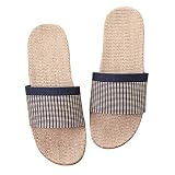 [Wazaza] 2018 室内履き替え ルームシューズ サンダル スリッパ リネンスリッパ 室内 麻 来客用26.5cm~27.5cm