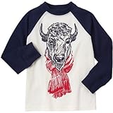 GYMBOREE(ジンボリー) バッファロースカーフティ ホワイト トップス長袖Tシャツ 6歳【並行輸入】