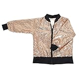 Dovewill キッズ　ガール　スパンコール　キラキラ　長袖　トップス　ジャケット　コート　快適　ファッション　5サイズ選べる - 110