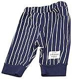 Plus Nao(プラスナオ) キッズ パンツ ユニセックス 男女兼用 女の子 男の子 ストライプ柄 ナチュラル 長ズボン ボトムス 子供服 カジュアル ネイビー 95