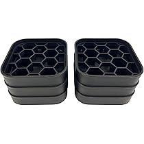 Amazon.co.jp: プレステラプレート90 ブラック 6個セット スクエア型