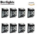 Derlights? Waterproof Solar Powered LED Wall Light for Outdoor Landscape Garden Yard Lawn Lighting &