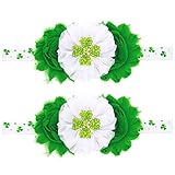 LUoem 2pcs Irish Shamrock聖パトリックの日ヘッドバンドベビーヘアバンドベビーHeadwearアクセサリー