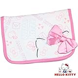 【ハローキティ母子手帳ケース + Sanrioあぶらとり紙】大きくて かわいい ピンクリボン ポケット いっぱい 診察券や保険証など 多く収納 持ち運び 便利 ファスナー バッグインバッグ ミニポーチ
