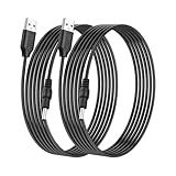 SinLoon 3m USB A-DC3.5x1.35mm 電源ケーブル 5V3A 防犯カメラ充電コード IPカメラ/LED照明/セットトップボックス/携帯扇風機用 純銅コア 2本