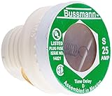 Bussmann s-25 25 AmpタイプS time-delay dual-elementプラグヒューズRejectionベース、125 V UL Listed