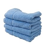 タオル 業務用 泉州こだわりロングタオル 4枚セット 日本製 綿100% 吸水性抜群 34x100cm クラシックブルー NA-4