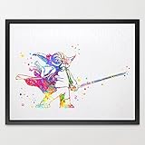 Dignovel Studios 11X14 Yoda Star Wars Movie Watercolor Art Print Wall Art Hanging Home Decor Nursery