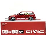 MINI GT 1:64 スケール KAIDO HOUSE - CIVIC (EF) KAIDO WORKS V2 - RED 街道はうす - ホンダ・シビック(EF) KAIDO ワークス V2 - レッド KHMG156 [並行輸入品]