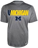 NCAA Michigan WolverinesメンズGame Day 2半袖クルーネックシャツ、小さな、グレー