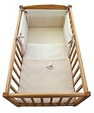 Clair de Lune Waffle Crib Quilt and Bumper Set (Cream, 2-Piece) by Clair de Lune
