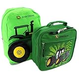John Deere Mini 13 Inch Backpack and Lunch Box Set (Tractor Green) [並行輸入品]