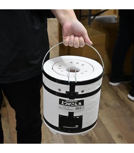 Amazon.co.jp: 火種コンロ 業務用 蓋なし 粘土製/火起こし 七輪 木炭