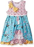 Jelly The Pug Little Girls' Spring in Paris Hannah Dress Multi 3T [並行輸入品]