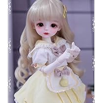 BJD 1/8 ほぼ新品 女の子 眼球あり Amazon | Meeler BJDドール フルセット1/6 球体関節人形 女の子