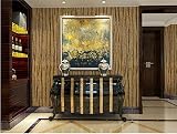 GDXRB 壁紙モダンシンプルなプレインレトロノスタルジックウッドパターン不織壁紙リビングルームテレビの壁紙の壁紙10 * 0.53（M） (Color : 褐色)