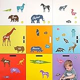 「Bidear」ウォールステッカー ブラックボード ウォールステッカー 新作 動物 子供遊び 勉強用 保育園の壁デカールステッカー 子供部屋 ウォールステッカー