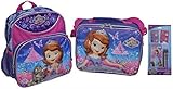 Disney Princess Sofia 10" Backpack & Lunch Box W/ Bonus 5pc Study Kit [並行輸入品]
