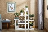フラワースタンド フラワースタンドソリッドウッドフラワースタンドリビングルームバルコニーマルチレイヤーポットラック Flower racks (色 : B)