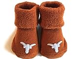 Ut Texas Longhorns Baby Booties Burntオレンジ幼児ソックスNCAA公式チームロゴ