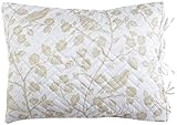 Stylemaster Home Products Twill and Birch Botanica Quilted Reversible Sham, Standard, Wheat