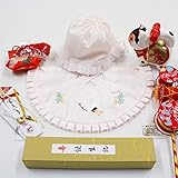 【正絹】お宮参り用 フード帽と小物7点セット 日本製 女の子【ギフト対応】