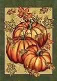 Toland Home Garden Pumpkin Spice 12.5 x 18-Inch Decorative USA-Produced Garden Flag [並行輸入品]