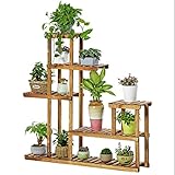バルコニー木製フラワーラックリビングルーム多段フラワーポットラック多目的棚